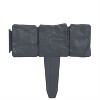 MOEPISY Lawn Fence Stone Look 41 pcs Plastic 393.7 inch - 3 of 4