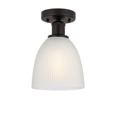 Castile - 1 Light Semi-Flush Mount In Industrial Style-9.75 Inches Tall and 6 Inches Wide