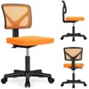 CAVINAS Low-Back Mesh Office Chair with Lumbar Support,Armless Desk Chair with Thick Foam Cushion,Swivel Computer Chair with Casters for Small Spaces - 2 of 4