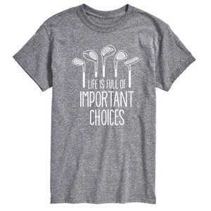 Men's - Instant Message - Life Is Full Of Important Choices Short Sleeve Graphic T-Shirt - 1 of 4