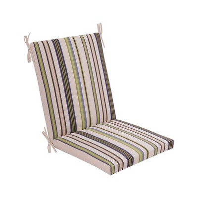 Outdoor Woven Chair Cushion DuraSeason Fabric™ Green Stripe - Threshold™