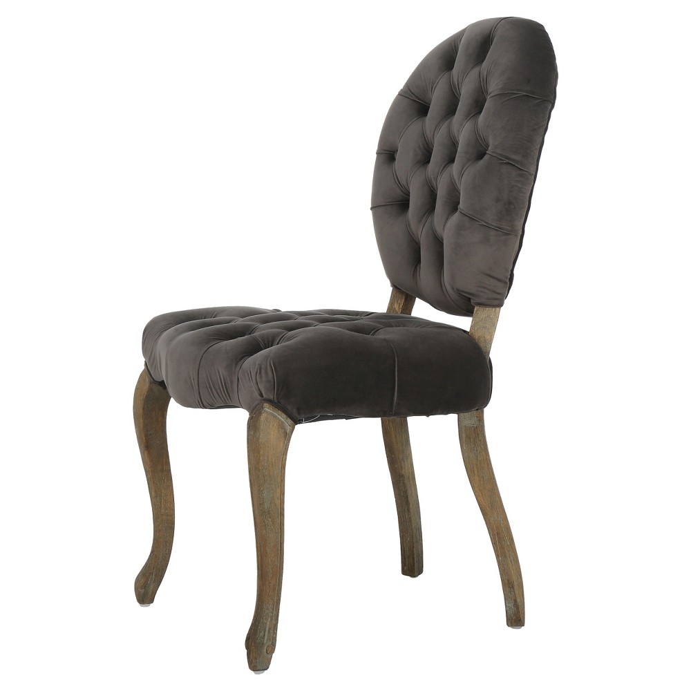 Set of 2 Marianne New Velvet Dining Chair Charcoal - Christopher Knight Home was $519.99 now $363.99 (30.0% off)