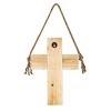 White-washed Cross Hanging Accent Wood & Rope - Foreside Home & Garden - image 3 of 4