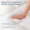 Cloud - Like Full - Size Mattress Topper - 100 Cotton , Breathable Cooling for Hot Sleepers - 4 of 4