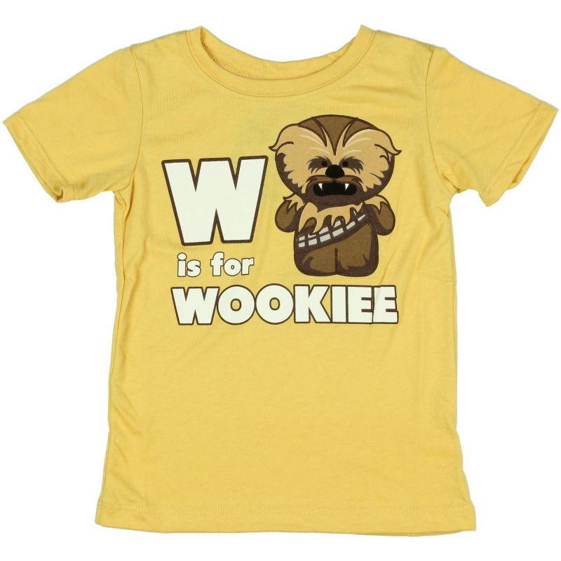 Star Wars "W Is For Wookie" Little Boys T-Shirt Kids, 1 of 3