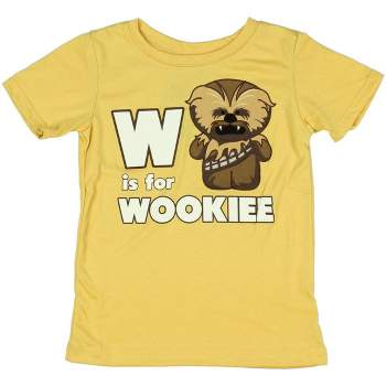 Star Wars "W Is For Wookie" Little Boys T-Shirt Kids