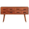 vidaXL Sideboard 43.3 in.x11.8 in.x23.2 in. Solid Wood Mango - 2 of 4