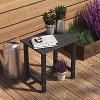 OBOKATA Outdoor Side Table, Weather-Resistant/Easy Maintenance Patio End Table for Backyard, Pool & Porch, Durable & Stylish Patio Side Table,Gray - 2 of 4