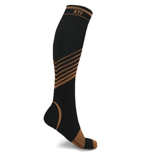  Copper Fit unisex adult 1 Pair Socks, Black, Large-X-Large US :  Clothing, Shoes & Jewelry