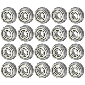 Unique Bargains Chrome Steel Durable Multipurpose Use Flanged Ball Bearing - 1 of 4