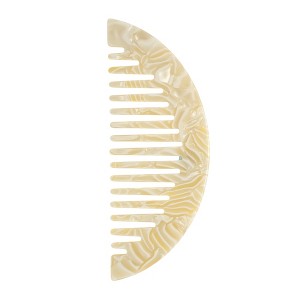 Unique Bargains Convenient Half Round Hair Comb 1 Pc - 1 of 4