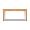 Dumont Modern Farmhouse 1-Drawer Fluted Home Office Writing Desk, Natural Blonde Solid Rubberwood & Rubberwood Veneer - 3 of 4