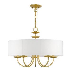 Livex Lighting Brookdale 5 - Light Pendant in  Soft Gold - 1 of 1