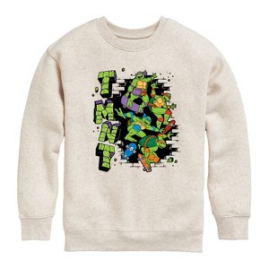 Boys' - Teenage Mutant Ninja Turtles - Skateboards Graphic Long Sleeve Fleece Sweatshirt - 1 of 4