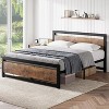 Metal Bed Frame - Heavy Duty Platform Bed Frame with Storage, Steel Supports, No Box Spring Required, Easy Assembly, Noiseless, Black - 3 of 4