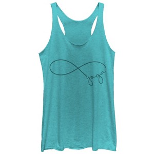 Women's CHIN UP Yoga Infinity Racerback Tank Top - 1 of 3