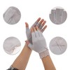 Unique Bargains Anti-slip Half Finger Lace Manicure Gloves 1 Pair - 3 of 4
