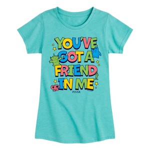 Girls' - Toy Story - Youve Got A Friend In Me Fitted Short Sleeve Graphic T-Shirt - 1 of 4