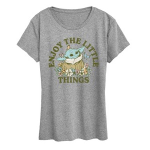 Women's - Star Wars - The Mandalorian Enjoy The Little Things Short Sleeve Graphic T-Shirt - 1 of 4