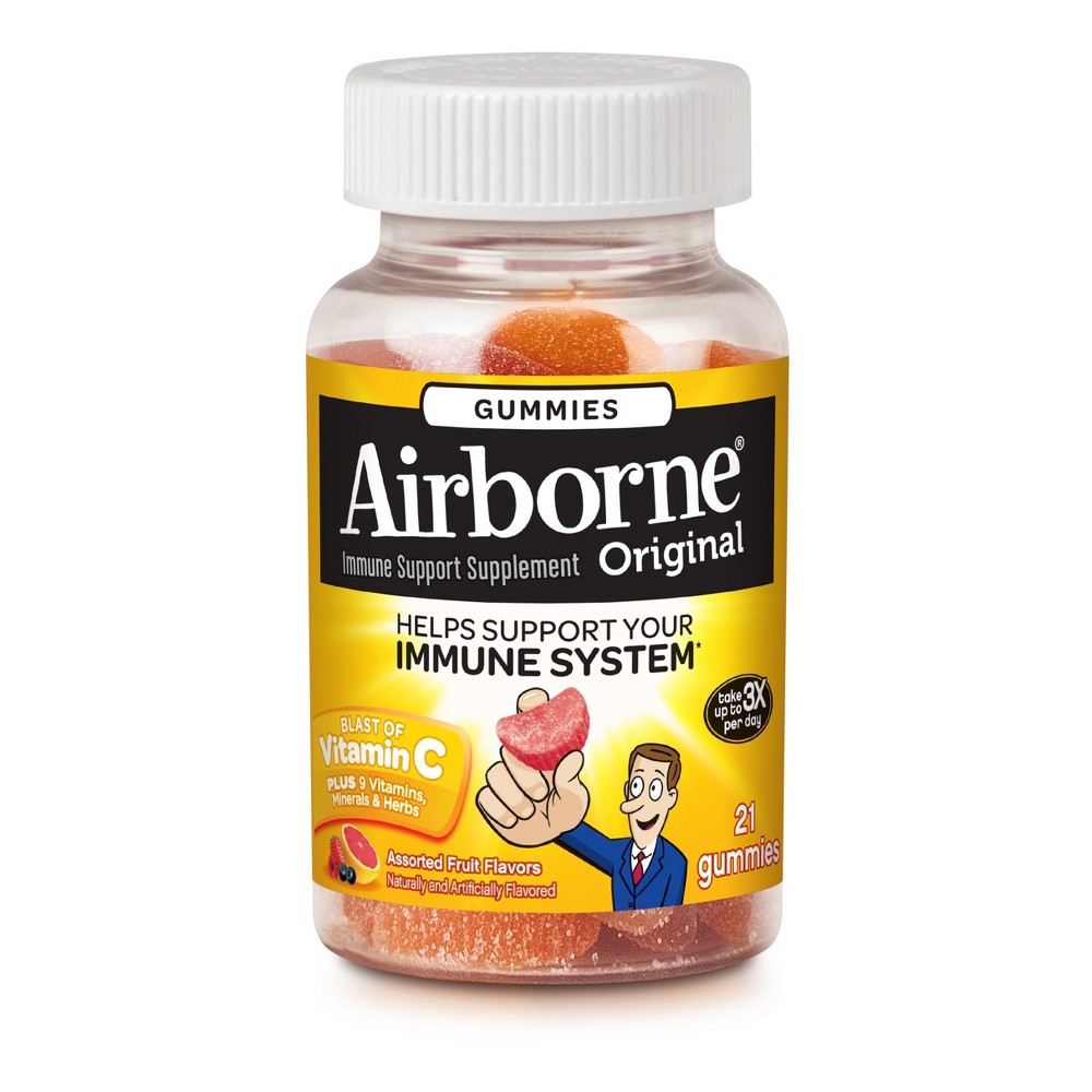 UPC 647865185727 product image for Airborne Immune Support Supplement Gummies - Assorted Fruit - 21ct | upcitemdb.com