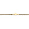 Black Bow Jewelry 1.2mm 14k Yellow Gold, Solid D/C Spiga Chain Anklet - 3 of 4