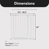 BalanceFrom Walk Thru Safety Gate for Baby and Pets, Doorways, Stairways, Hallways, Fits 29.1-38.5 Inch Openings, 36 Inch Height, White - 4 of 4