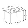 Patti 13x10ft Outdoor Gazebo, Patio Pergola with Canopy Sunshelter for Garden, Backyard, Outdoor Furniture - Maison Boucle - 3 of 4