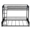 NicBex Modern Metal Frame Twin/Full XL over Queen Floor Bunk Bed with Ladder & Guardrails,Simple Bed Frame for Bedroom,Kids Room - 4 of 4
