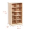 ECR4Kids 10 Cubby Mobile Tray Storage Cabinet, 5x2, 1 - 2 of 4