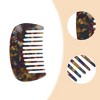 Unique Bargains Anti-Static Pocket Size Wide Tooth for Thick Curly Hair Detangling Comb 1 Pc - 3 of 4