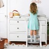 Garvee 2 Step Stool for Kids, Toilet Potty Training Stool with Handles, Slip-Resistant, Child Kitchen Helper, Easy Carry, Grey White - 2 of 4