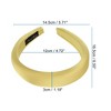 Unique Bargains Women's Fashion Satin Sponge Headband 6.5"x5.71" 1 Pc - 3 of 4