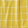 tagltd Classic Check Slub Bib Apron with Large Pocket and Waist Tie Yellow, One Size Fits Most, Machine Wash, Yellow - 2 of 3