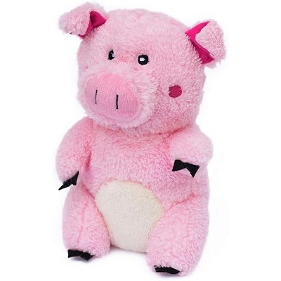ZippyPaws - Cheeky Chumz Super Soft Squeaker Plush Dog Toy with Unique Sound - Pig