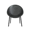 Okak Sleek Gable Patio Accent Chairs,Set of 2,PP Resin Blend Accent Chair for Outside Use with Breathable&Skin-Friendly Seat&Back,Outdoor Seating - 3 of 4