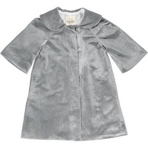 Girl's Jane Velvet Coat - VIGNETTE - 1 of 2