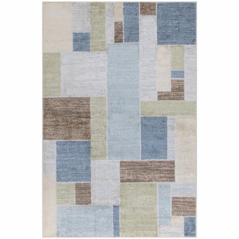 Nourison Astra Machine Washable Contemporary Color Block Indoor Rug ...