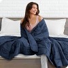 60"x80" 17-22lbs Weighted Blanket by Bare Home - image 2 of 4