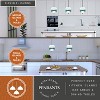 VAXCEL Somerset LED Bronze Mini Pendant Ceiling Light Blue and White Glass - 2 of 4