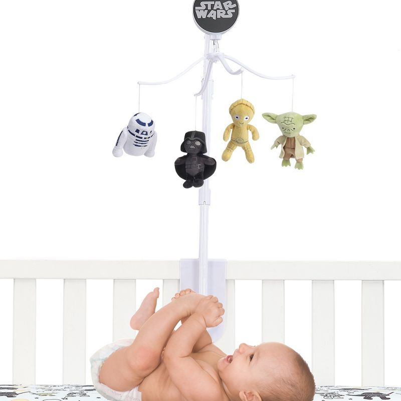 Lambs & Ivy Star Wars Classic Musical Baby Crib Mobile Soother Toy, 2 of 8