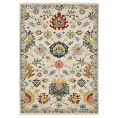 Oriental Weavers Lucca 2888L Ivory / Multi Indoor Area Rug - 3'3" x 5'