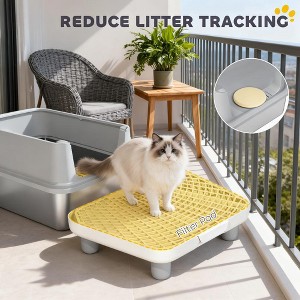 ORRD Stainless Steel Cat Litter Box XL - Jumbo & Anti-Scatter, Includes Scoop for Large Cats & Multi-Cat Homes - 1 of 4
