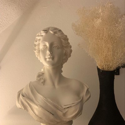 .com: Kensington Hill Classic Roman 16 High White Faux Marble Finish Female  Bust Statue : Home & Kitchen