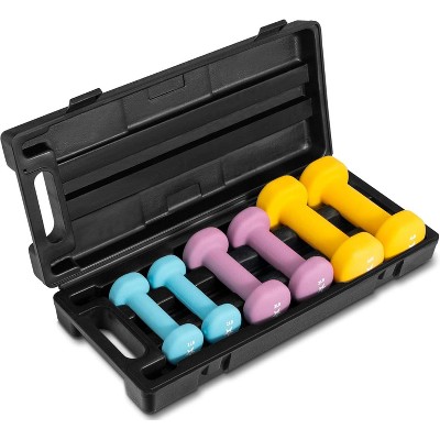 Hex Dumbbell Set with Storage Rack, Anti-Roll & Anti-Slip Hand Weights, Multiple Weight Options