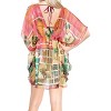LA LEELA Women's Loose Mini Beachwear Swim Suit Holiday Swimwear Summer Bathing Suit Cover-up Mini Swing Dress - 3 of 4