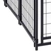 Lucky Dog 8ft x 4ft x 6ft Large Outdoor Dog Kennel Playpen Crate with Heavy Duty Welded Wire Frame and Waterproof Canopy Cover, Black (6 Pack) - 4 of 4