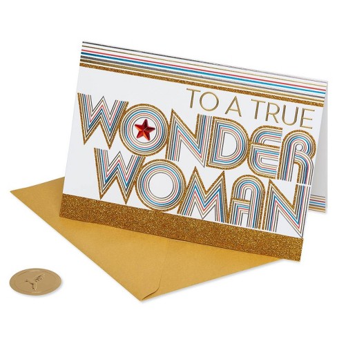 'Wonder Woman' Lettering Card - PAPYRUS - image 1 of 4