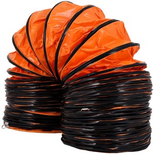 VEVOR 5 M/16 FT PVC Flexible Duct Hosing for 300 MM/12 Inch Diameter Exhaust Fan,Orange - 1 of 4