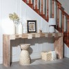 NicBex Tempered Bent Glass Console Table,Stylish Minimalist Entryway Table,Modern Couch Table for Living Room - 2 of 4