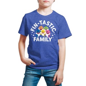 Boys' - Baby Shark - Fintastic Family Short Sleeve Graphic T-Shirt - 1 of 4